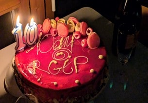Le gâteau des 10 ans du réseau